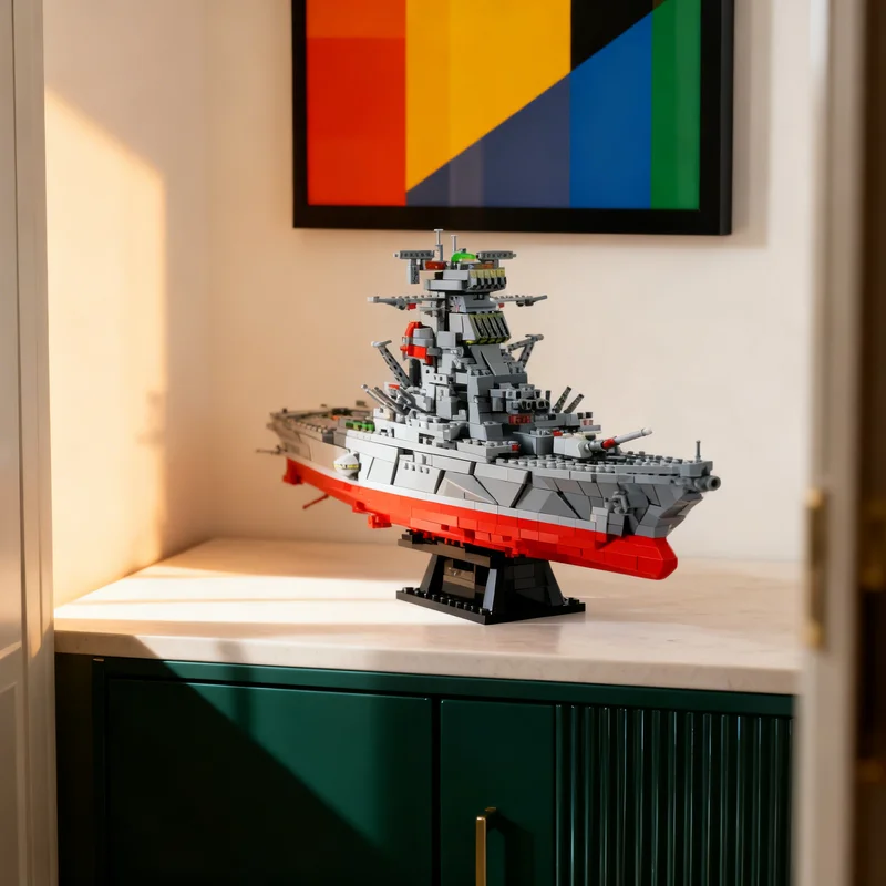 

5294pcs MOC Yamato Battleship Space Model Building Blocks Creative Display Gift Collectible Decor Kids Premium Adult Desk Home