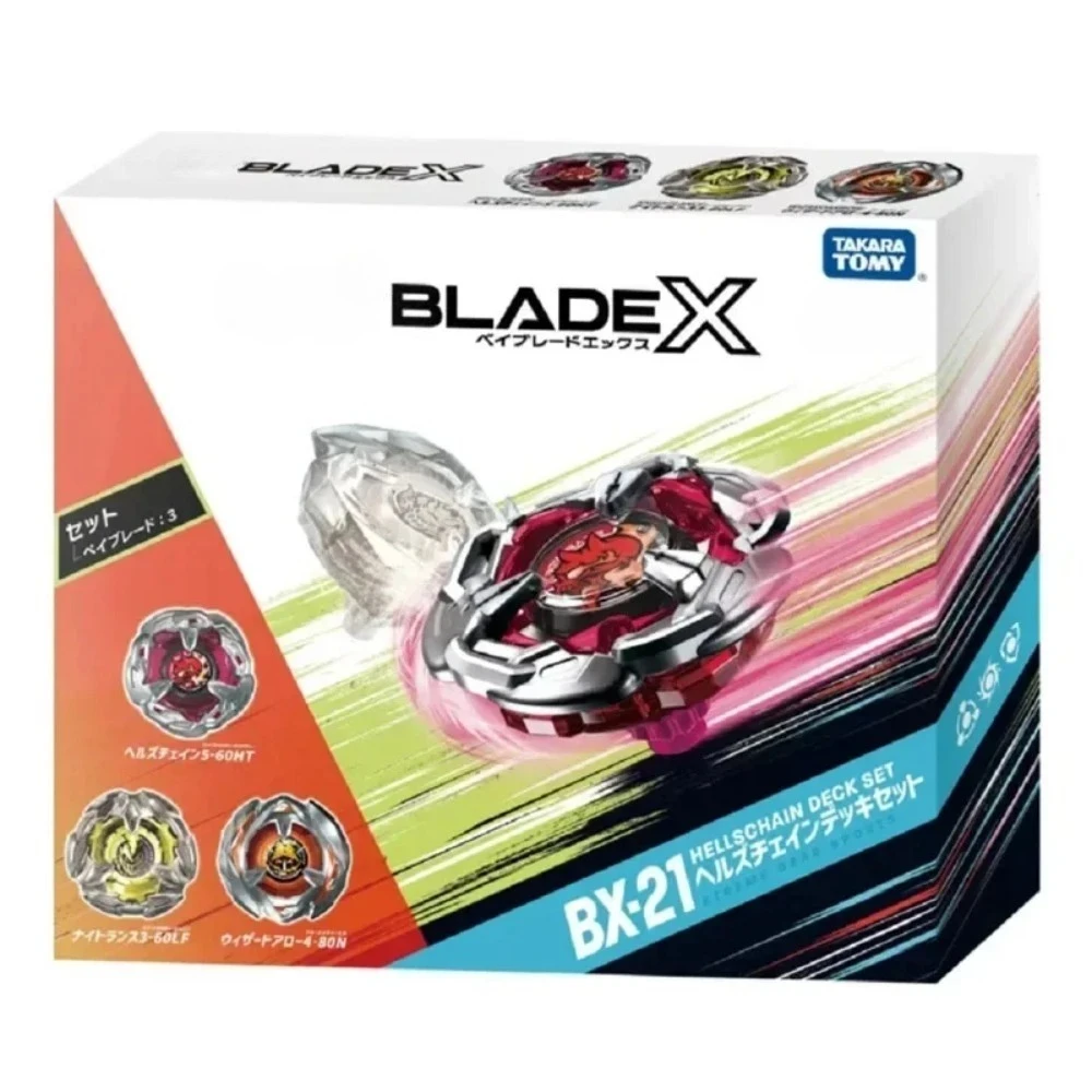 Takara Tomy Bey X BX-21 Hell's Chain Deck Set Blade