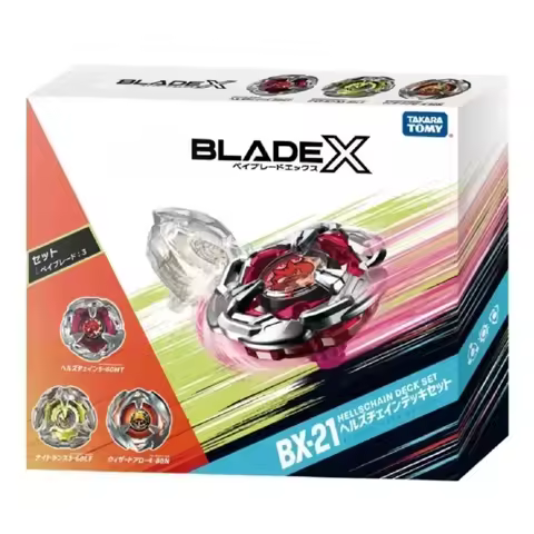 Takara Tomy Bey X BX-21 Hell's Chain Deck Set Blade