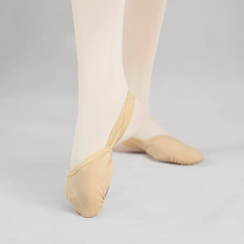 Zapatos de Ballet para niña y mujer, calzado de suela suave y elástica, ideal para gimnasia rítmica y baile artístico de salón