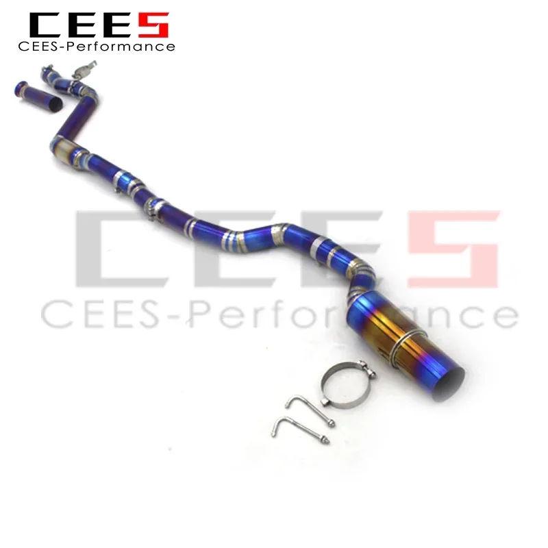 CEES كاتم صوت ماسورة العادم أداء مخصص نظام العادم لتويوتا سوبرا A90 3.0T 2020-2023 سبيكة عادم Catback