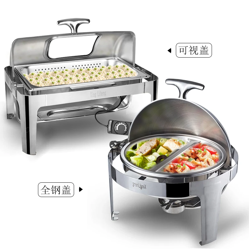 

Thickened Electric Heating Buffet Furnace Flap Square Buffet Furnace Buffet Breakfast Insulation Furnace Insulation Pot Hotel Ta