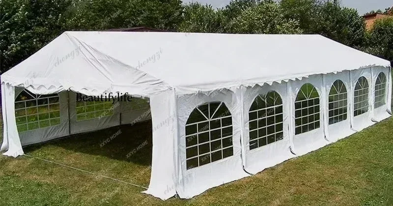 XX Galvanized Steel Pipe Outdoor Party Tent with Movable Sidewalls White Wedding Tent