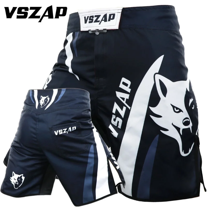 

Vszap Sports and Fitness Shorts Training Pant MMA Muay Thai Fighting Sanda Fight Muscle Male Jiu Jitsu Running