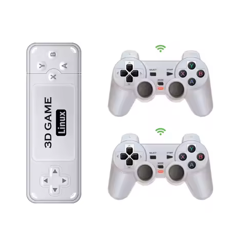 NEW Y6 2.4G Wireless Game TV Stick Retro PS1 Family 4K HD Portable Video Game Console Support Multiplayer 10000 Games