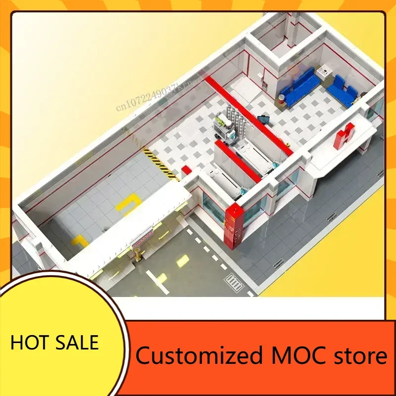 6030PCS Hot Selling Algemeen Ziekenhuis Hot City MOC StreetView Architectuur DIY Montage Creatief Speelgoed Kerst Verjaardagscadeau