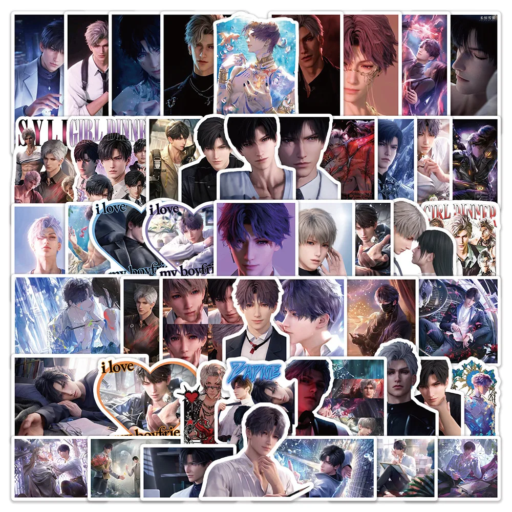 

10/30/50PCS Love and Deepspace Anime Sticker DIY Decoration PVC Waterproof Skateboard Notebook Graffiti Toy