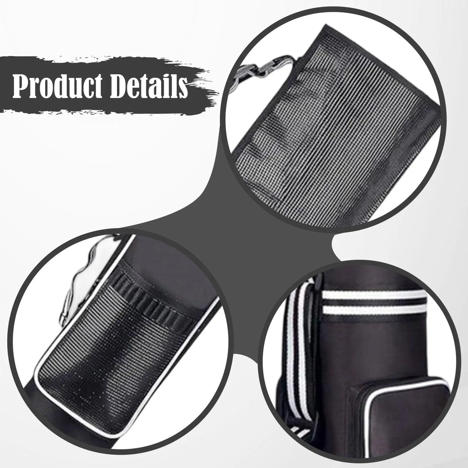 

Golf Club Travel Case Water Resistant Oxford Cloth Large Capacity Organizer Lightweight Carry Bag for Course and Tournament