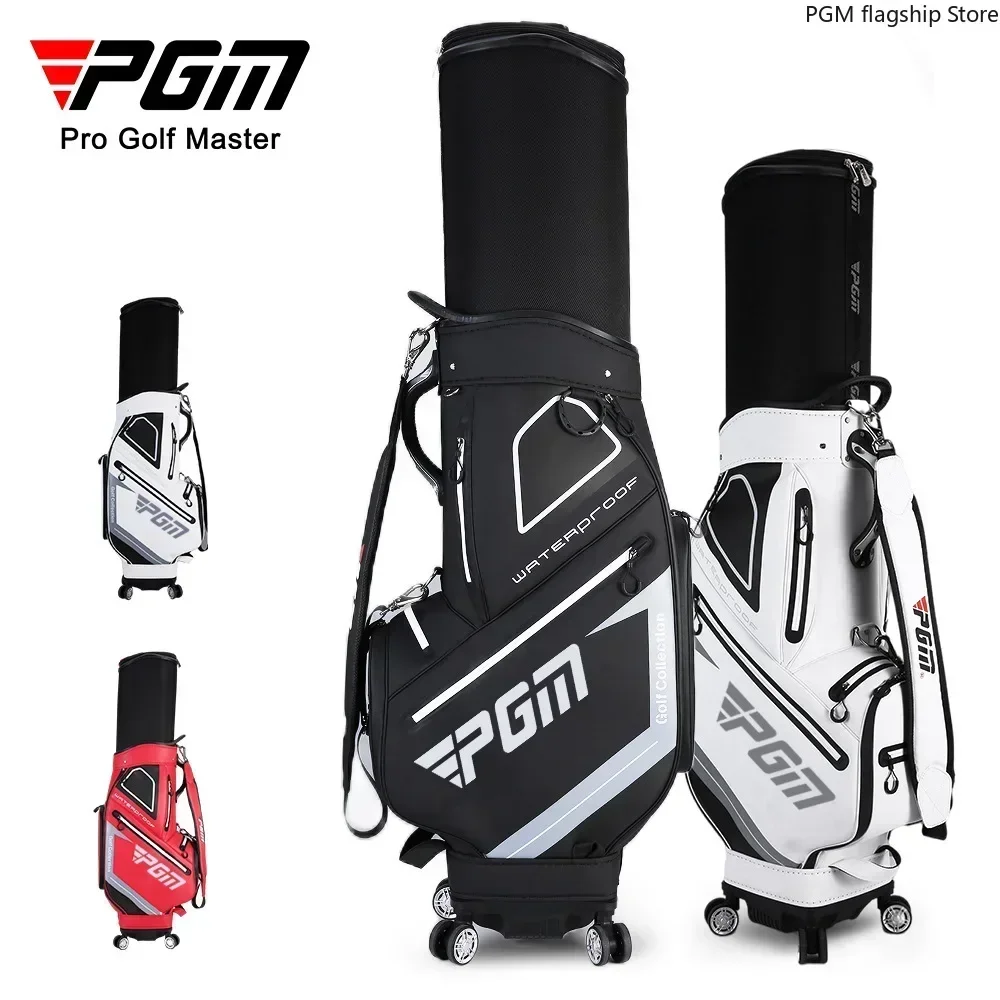 

PGM Golf Travel Bag Airline Checked Golf Waterproof Expandable Golf Club with 4 Wheels Rolling Bag for Men QB098