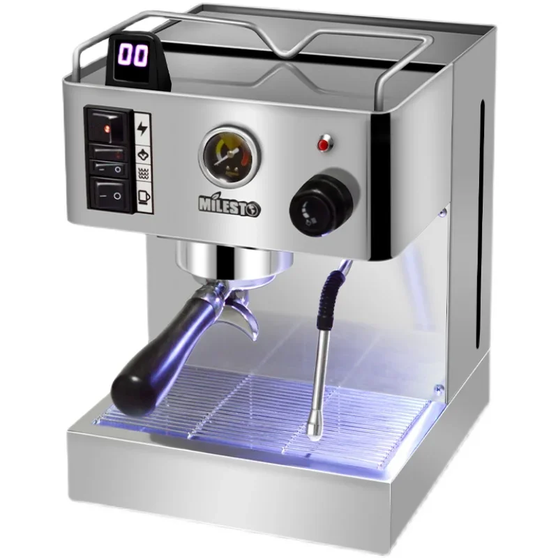 9Bar EM-18 Three Generations of Italian Semi-automatic Coffee Machine Espresso Coffee Machine with Professional Pump for Family