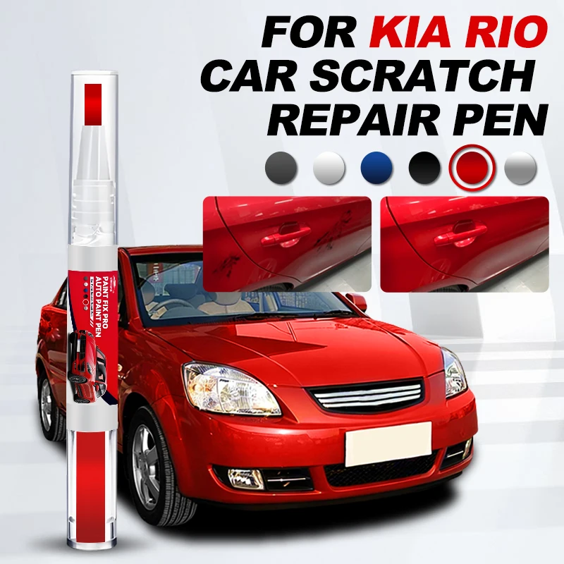 

Автомобильные аксессуары для KIA Rio 2000-2025 JB DC UB YB: Карандаш для ремонта краски, средство для удаления царапин, DIY аксессуары для авто, черный W