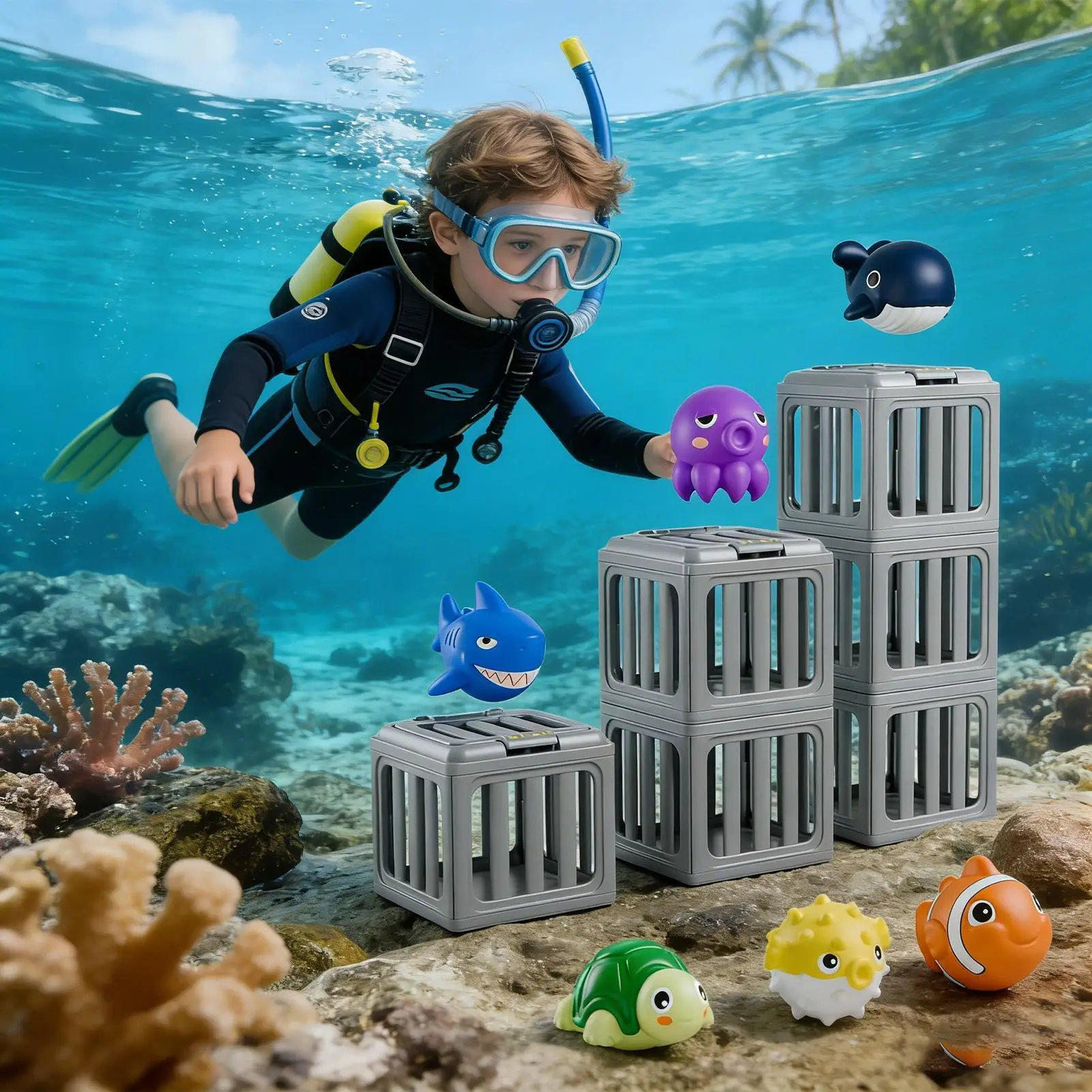 diving-pool-toys-with-animals-easy-release-set-pool-sinkies-kids-bath-toys-for-boys-girls-summer-vacation-backyard-lake-river