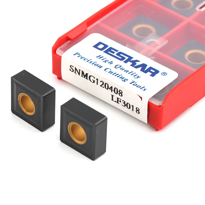 

10PCS SNMG120404 SNMG120408 LF3018 Carbide Insert DESKAR CNC Lathe Machine Cutter Tools External Turning Tool for Cast Iron