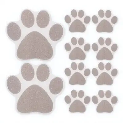 

10pcs Non-Slip Paw Bathtub Anti-Slip Decals For Bathroom Shower Floor Stairs Self-Adhesive Wall Grip Tiles Home Pool Ladder