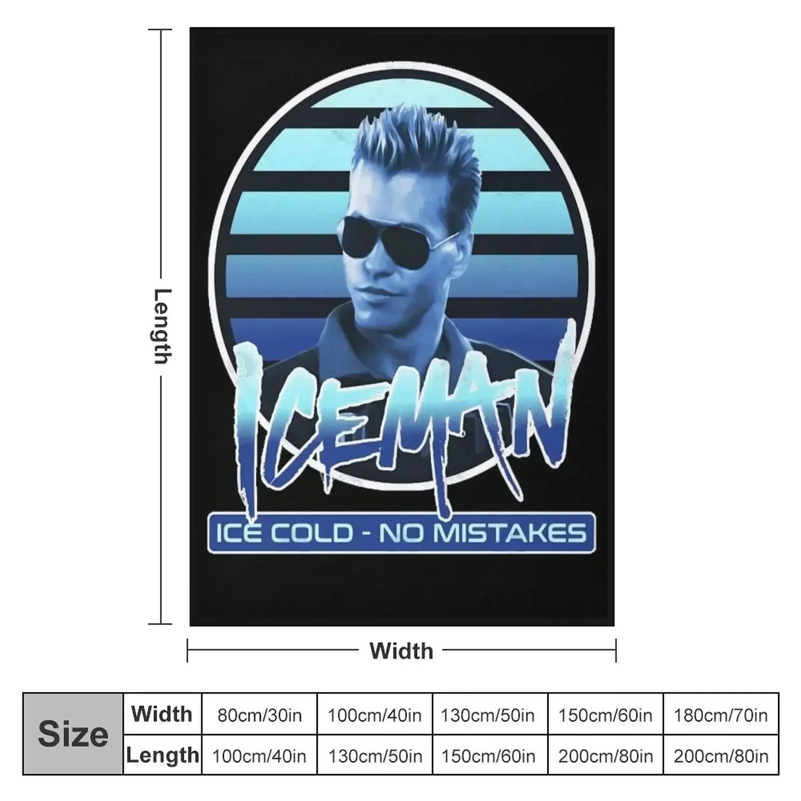 Iceman Throw Blanket Bed linens christmas gifts Blankets