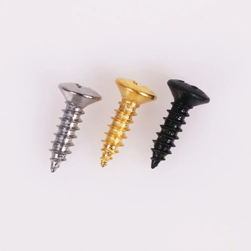 

150Pcs Electric Guitar Backplate Screws Strong Metal Fasteners for Guitar Guard Plate Installation Easy to Use