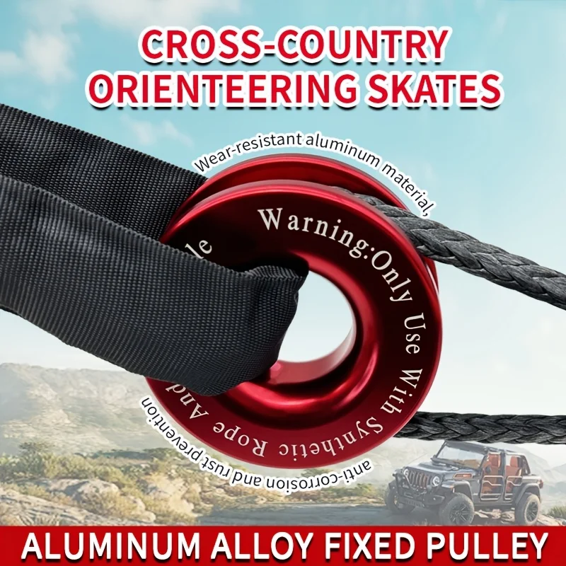 Off-Road Vehicle Self-Recovery Towing Kit with Winch, Movable & Fixed Pulleys, Knot Rope, Soft Shackles, Tow Strap and Recovery