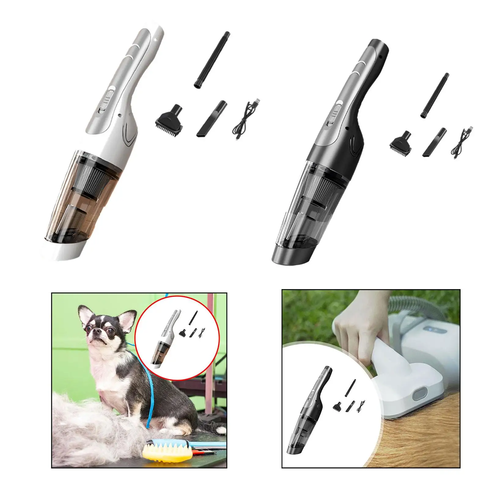 Car Vacuum Cleaner Cordless Cleaning Tool Lightweight Easy to Use Handheld Vacuum for Pet Hair Vehicle Removing Dust Debris