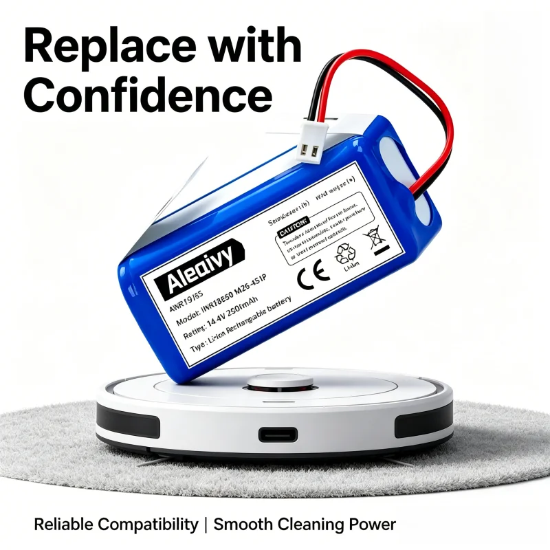 Replacement Li-ion Battery RVBAT850 for Shark Ion R75 R85  S87 AV752 Robot Vacuum, 3500mAh Part Upgrade, Runtime Cleaner Parts