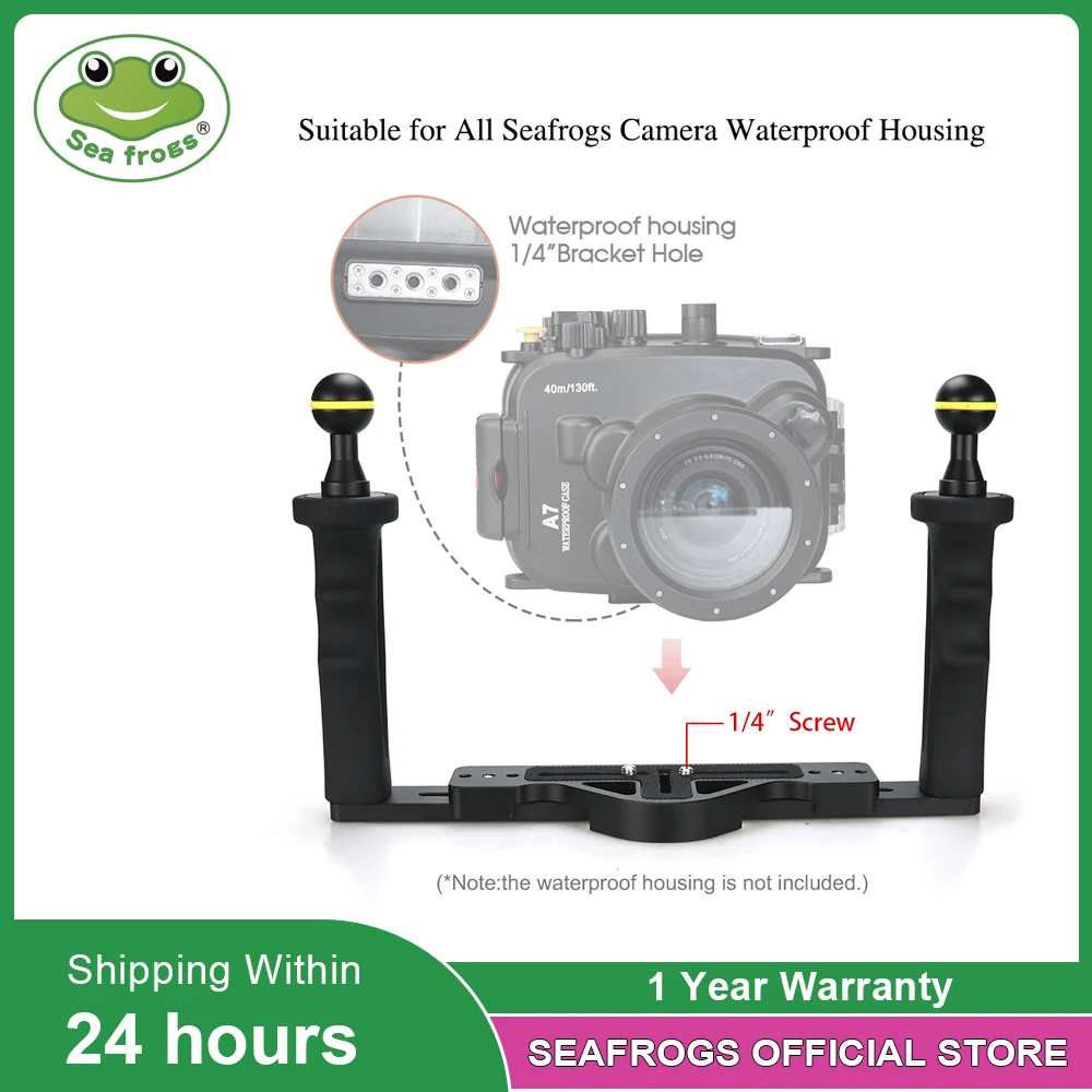 Seafrog Diving Camera Housing Handle Tray Grip Bracket Shutter Trigger For Gopro Phone TG5 Sony Canon Underwater Photography