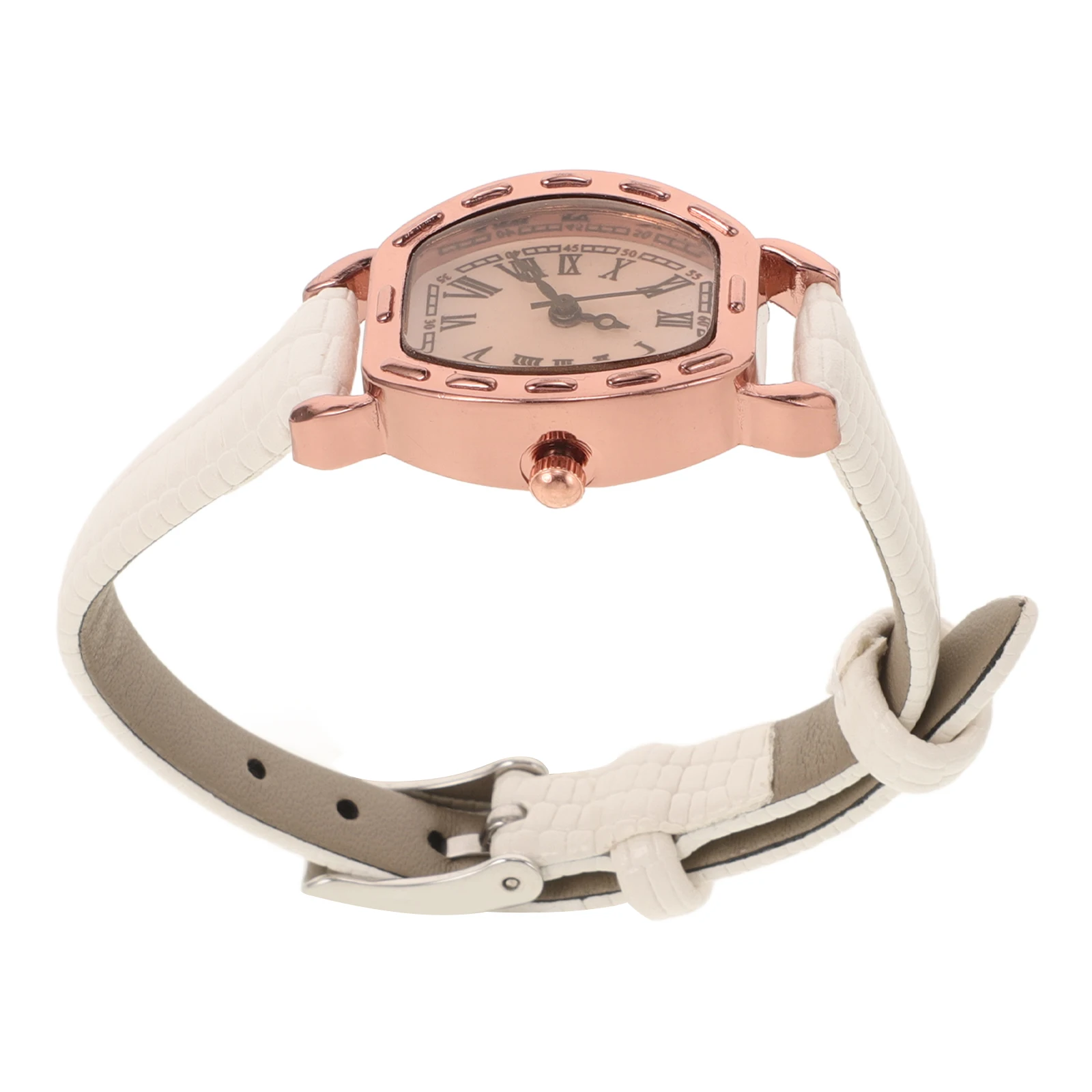 

Elegant Retro Lady Quartz Watch Adjustable Strap Rectangular Dial Female Watch for Casual Formal School Work Birthday Gift