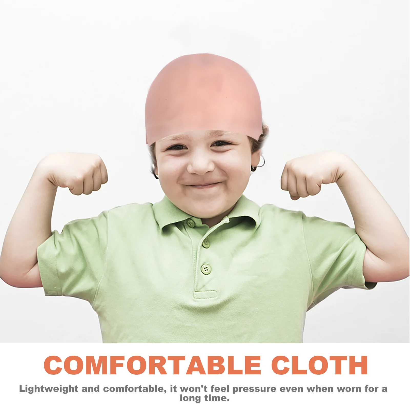 1 conjunto realista silicone careca boné cosplay adultos crianças traje acessório elástico confortável palco filme festa