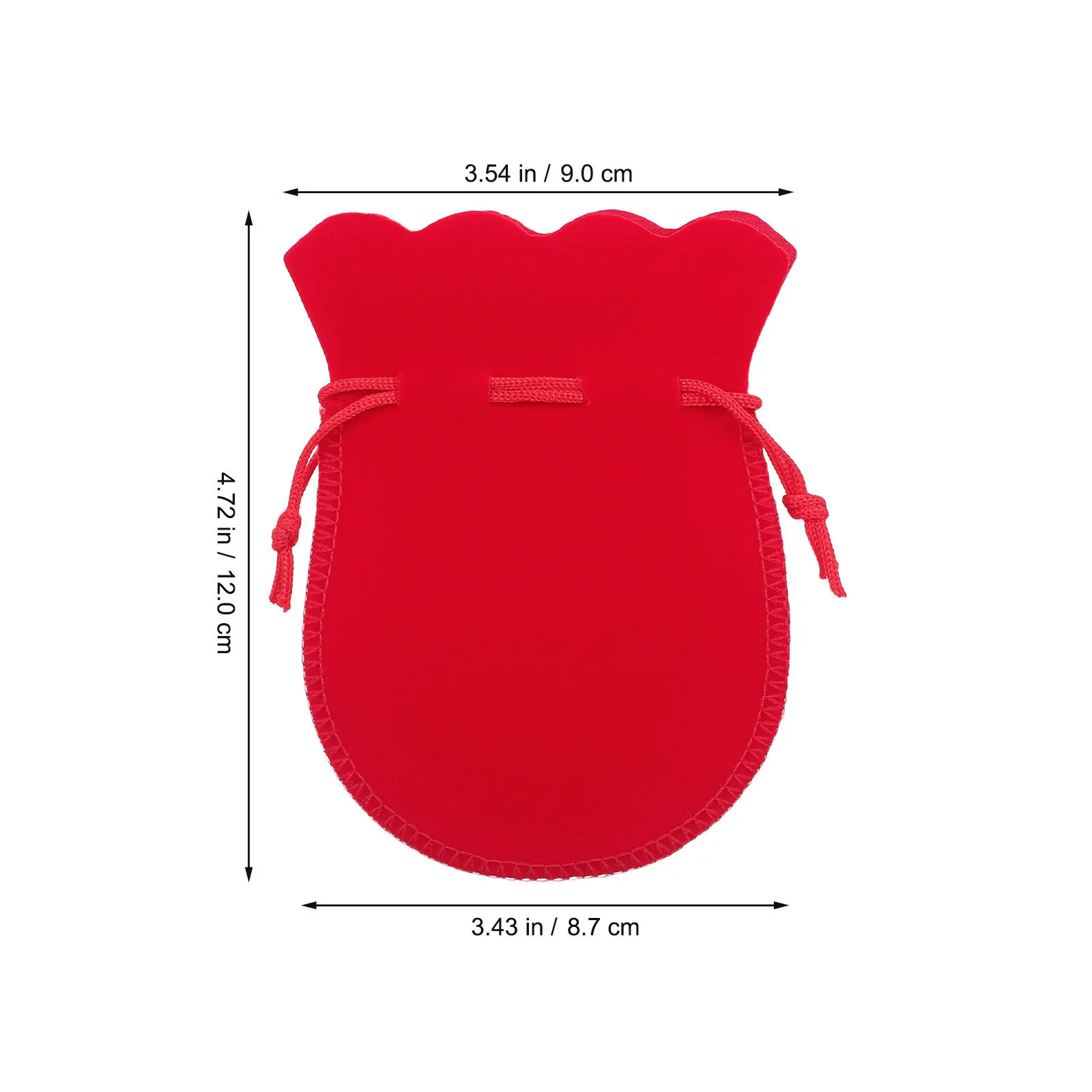 20Pcs Premium Flannel Drawstring Jewelry Bags Calabash Design Soft Touch Mini Pouches for Rings Earrings Bracelets Watches