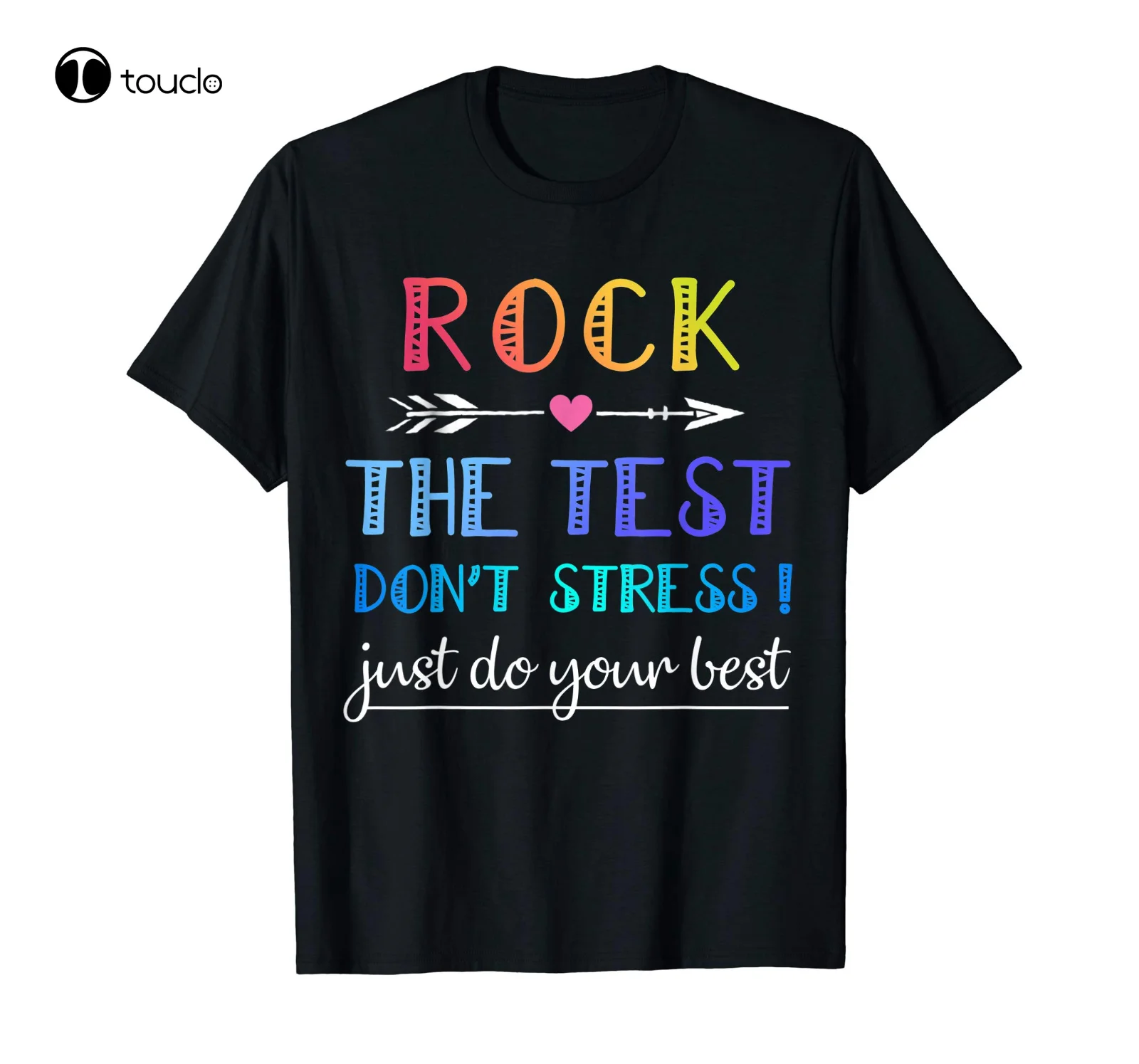 Rock The Test T-Shirt Funny School Professor Teacher Joke Tee Shirt unisex