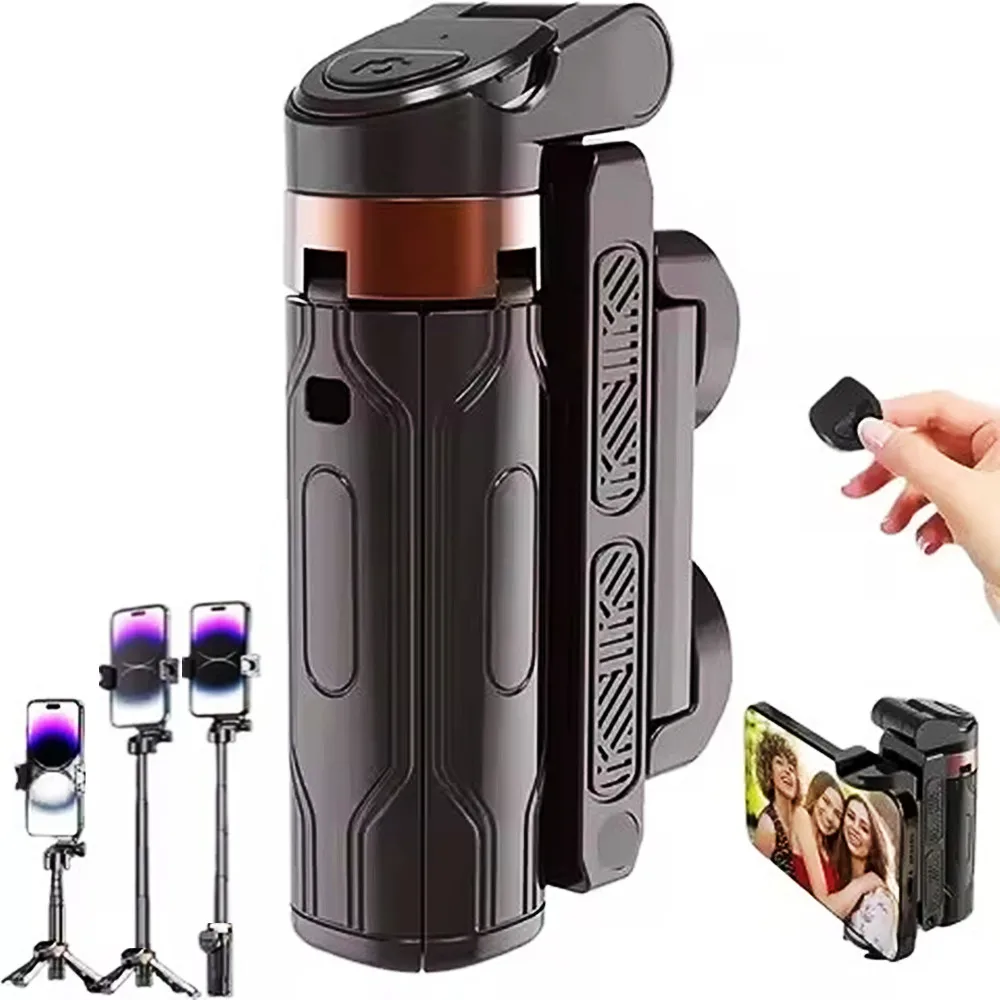 MEUYAG 2026 New Tripod, Phone Stand with Bluetooth Shutter, Wireless Selfie Stick Brackets with Phone Holder for Smartphone Came