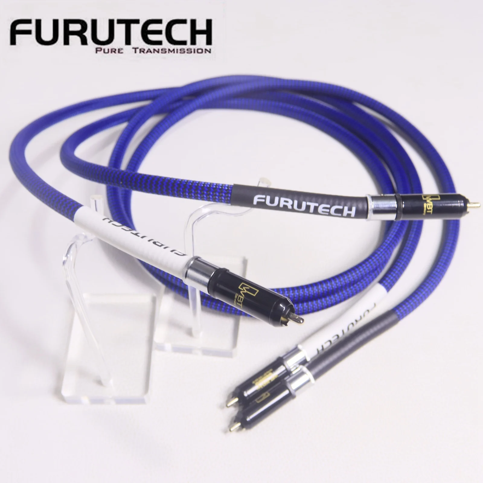 

1 пара оригинальных аудиофильских RCA-кабелей FURUTECH DAS-4.1 с проводником Alpha OCC, HiFi-кабели для CD-плееров и усилителей с разъемами WBT из серебра.