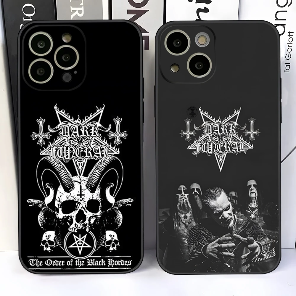 Heavy Metal Dark Funeral Band Phone Case For 14 Pro Max For Iphone 16 15 13 14 12 Mini 11 Xr X Xs Pro Max 8 7 Plus Back Cover