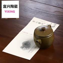 180cc Classic Yixing Purple Clay Teapot Raw Ore Green Mud Stone Scoop Kettle Chinese Filter Tea Infuser Tea Set Accessories