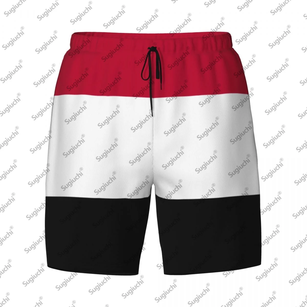 

2025 Йеменский флаг Топ с 3D принтом Мужские плавки Гавайский купальный пляж 2 в 1, быстросохнущие летние шорты для плавания с карманами