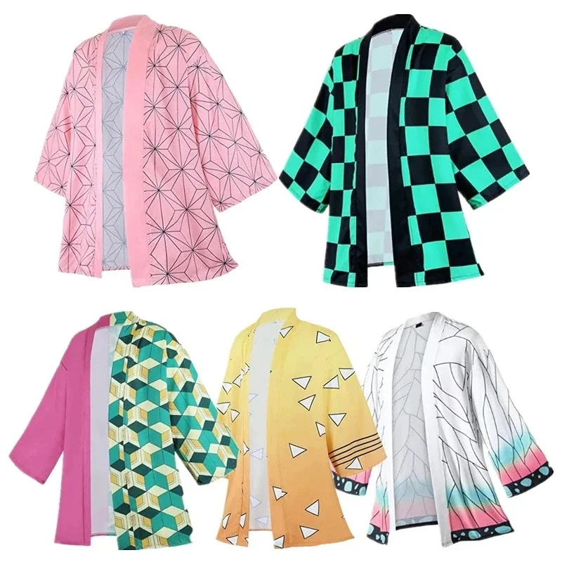 Kochou Shinobu Cosplay Anime Demon Slayer Kimetsu No Yaiba Shinobu disfraz de Cosplay Haori Kimono Zenitsu Nezuko disfraces de Cosplay