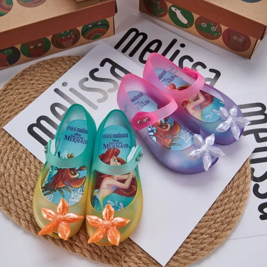 Disney Cartoon cartoon mermaid Girl Sandals girls Non-slip Beach Shoes Summer Sneakers