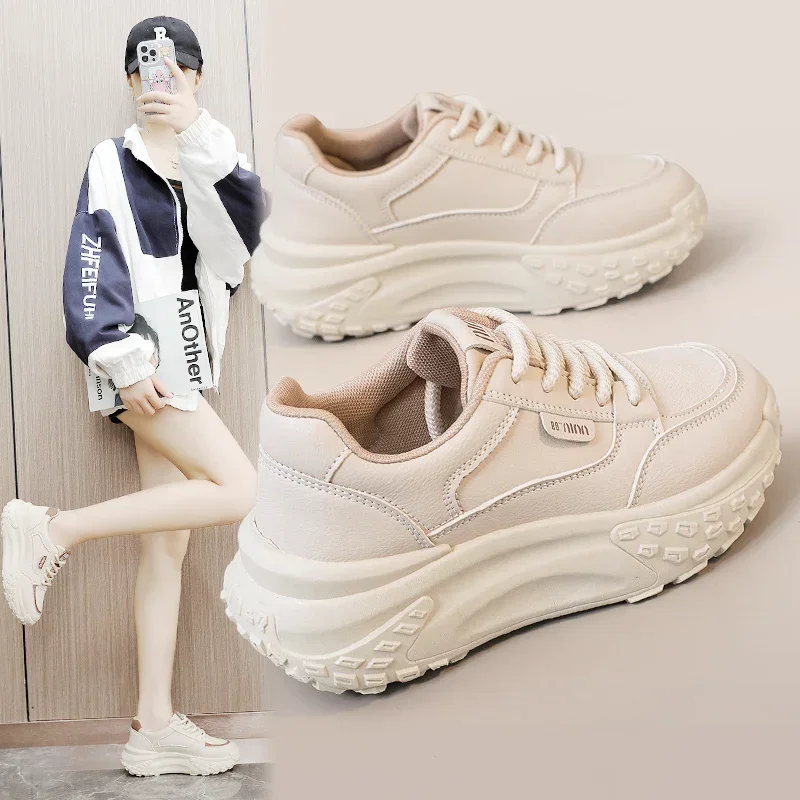 Height Increasing Women Golf Sport Sneakers Thick Bottom Female Outdoor Golf Training Sneakers Autumn Winter Golfer Shoes