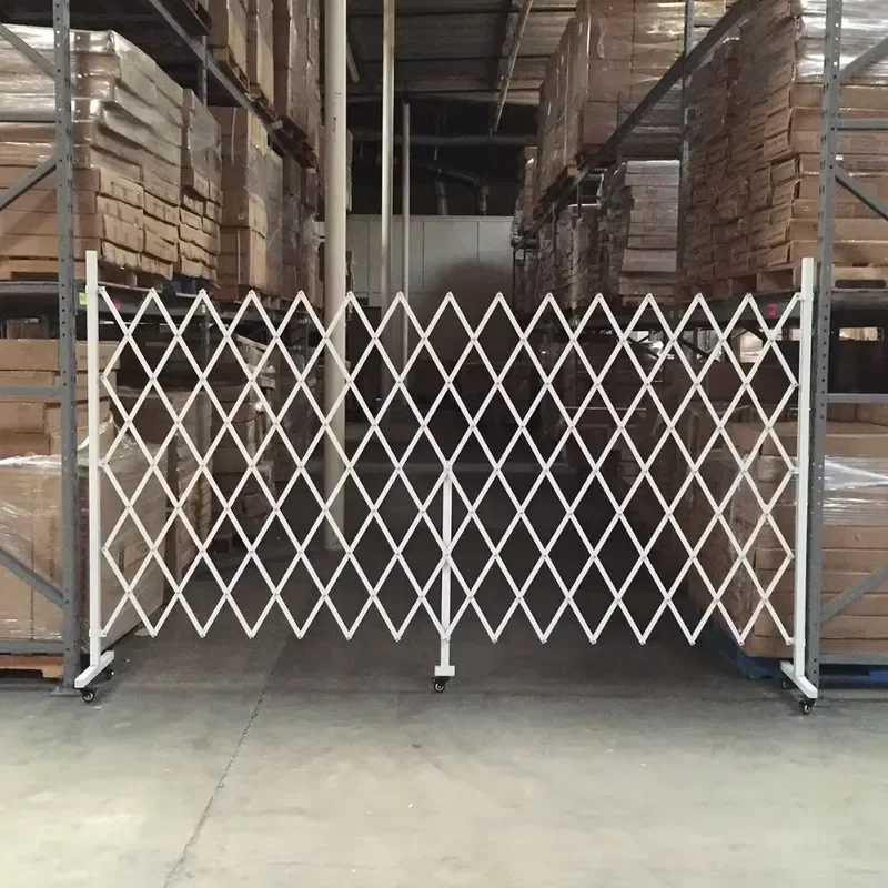 Heavy White Garden Fence Security Fencing Folding Door