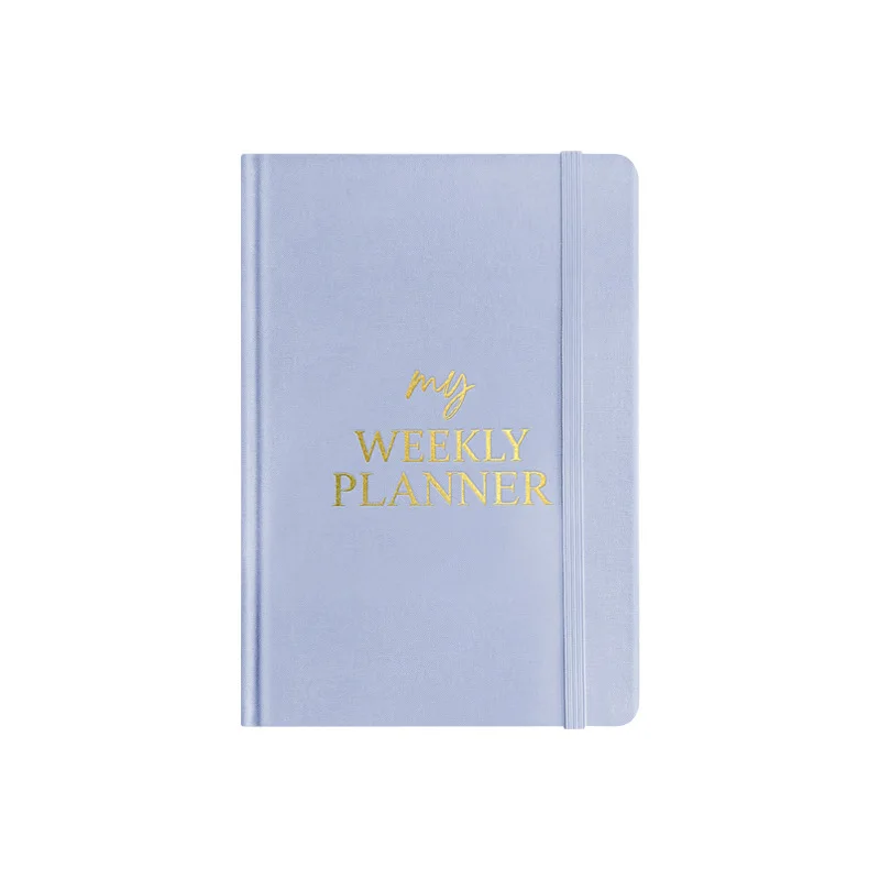 2025 new A5 weekly plan this flannel cover self-filled diary English inner page WEEKLY PLANNER