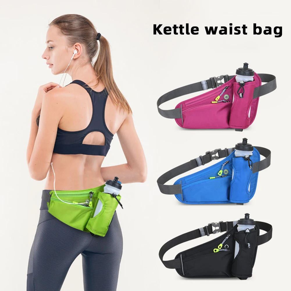 Outdoor Sports Waist Bag,Multifunctional Fitness Kettle Waist Bag,Waterproof Running Phone Bag, Sports Bag With Reflective Strip