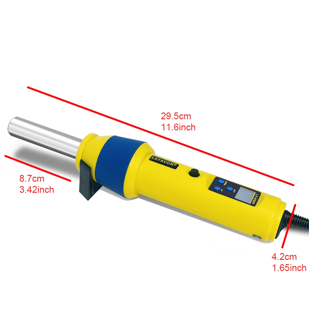 Imagem -06 - Digital Secador de Cabelo para Solda Pistola de ar Quente Estação de Solda Led Temperatura Soldagem Repair Tool 110v 220v Ajustável