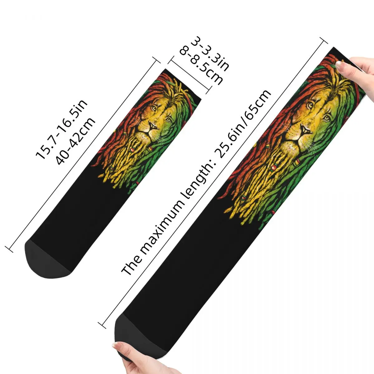 Socks Bob Marley Jamaica Lion Reggae Music Product for Unisex Compression Socks All Seasons Best Friend Gifts