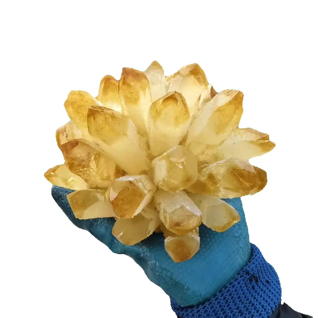 Newly Discovered Natural Yellow Crystal Clusters, Yellow Quartz Clusters, Mineral Healing