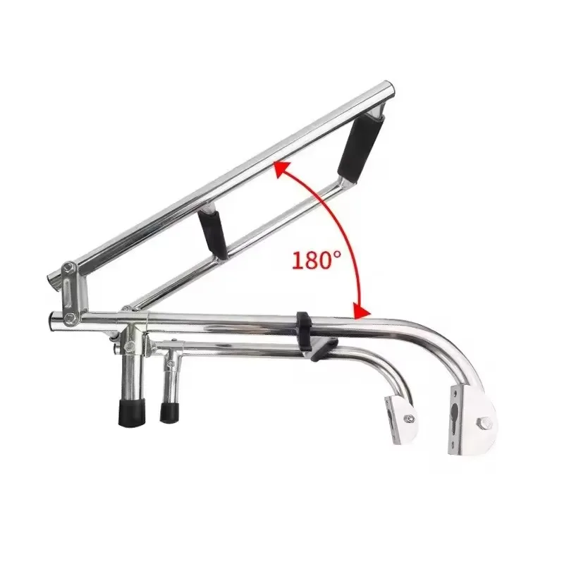 Stainless Steel Folding Ladder For Boats, 2+2 Sewer Folding Ladder, Yacht Hardware Accessories