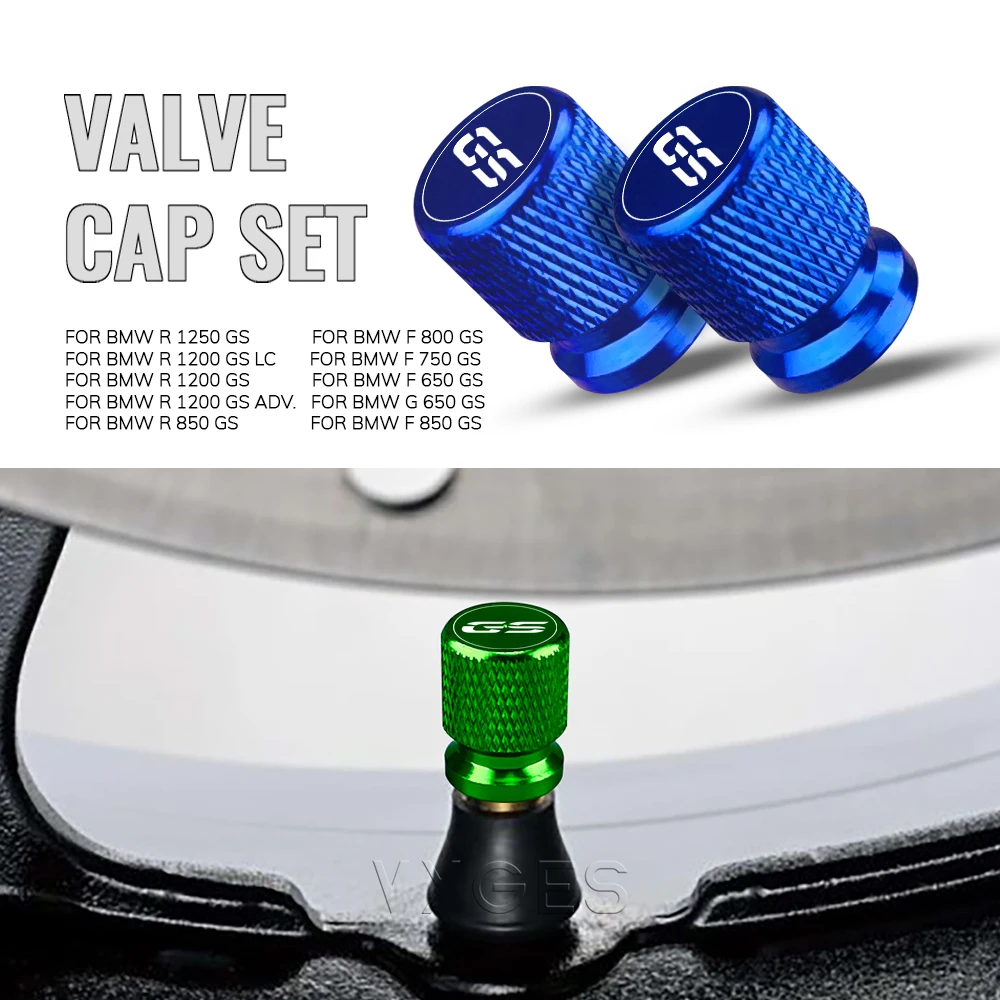 Motorcycle Standard Valve Cap Set Tire Caps Set For BMW R1250GS R1200GS F850GS F800GS F750GS F700GS F650GS R 1250 GS