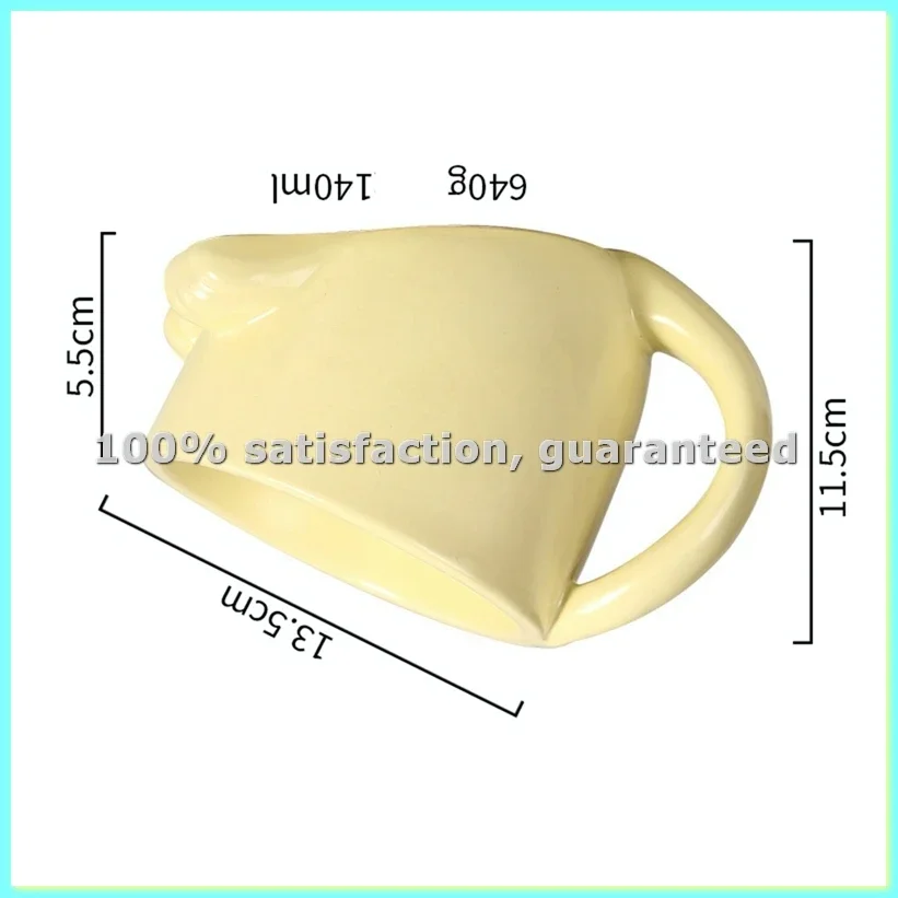 Ceramic Pet Bowl Gardening Outdoor Cat Dog Bowl Non-Slip Pet Feeding Dish for Cats Dogs Yellow-AD23