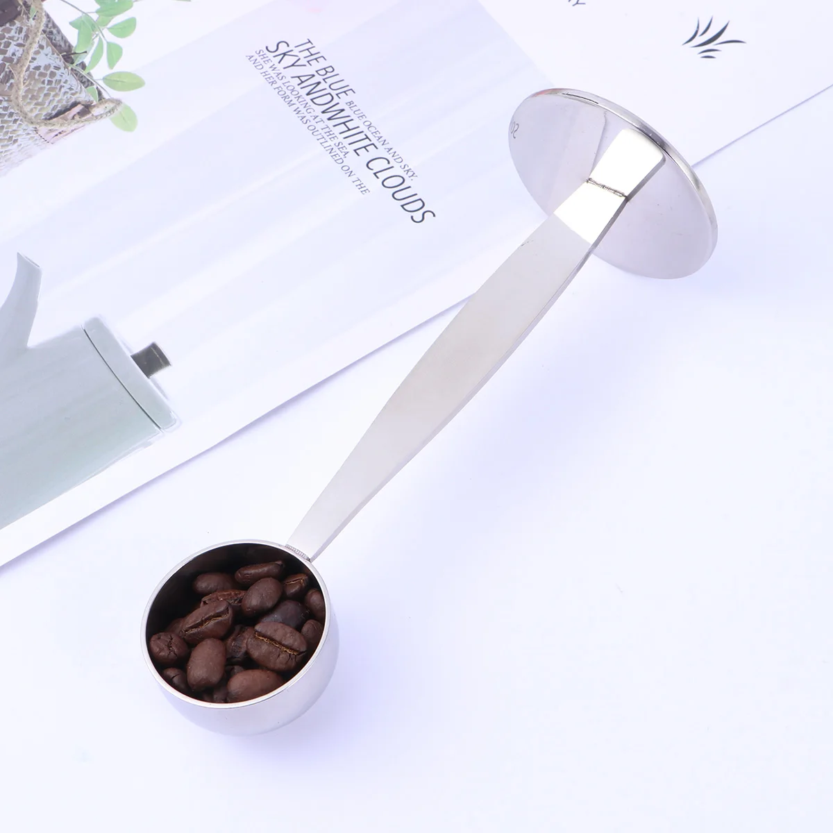 

10G Measuring Scoop Stainless Steel Coffee Tamper Spoon for Espresso Ground Cocoa Tamping Tool Coffee Measure Spoon