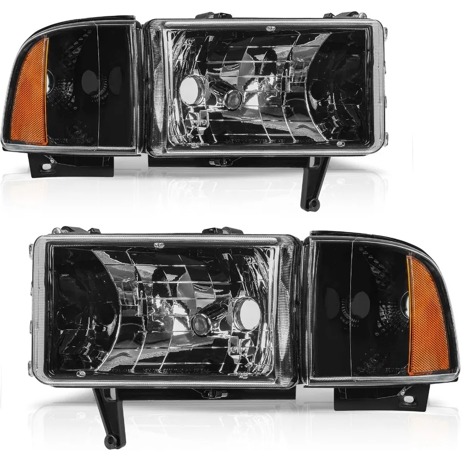 

Headlights Assembly Compatible with 1994-2001 Dodge Ram 1500/1994 1995 1996 1997 1998 1999 2000 2001 2002 Dodge Ram 2500 3500 Re