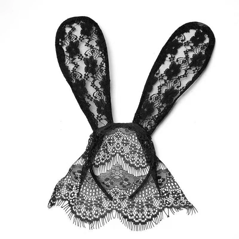 

1PC Lace Bunny Ear Veil Headband Women Fashion Headdress Hair Accessory