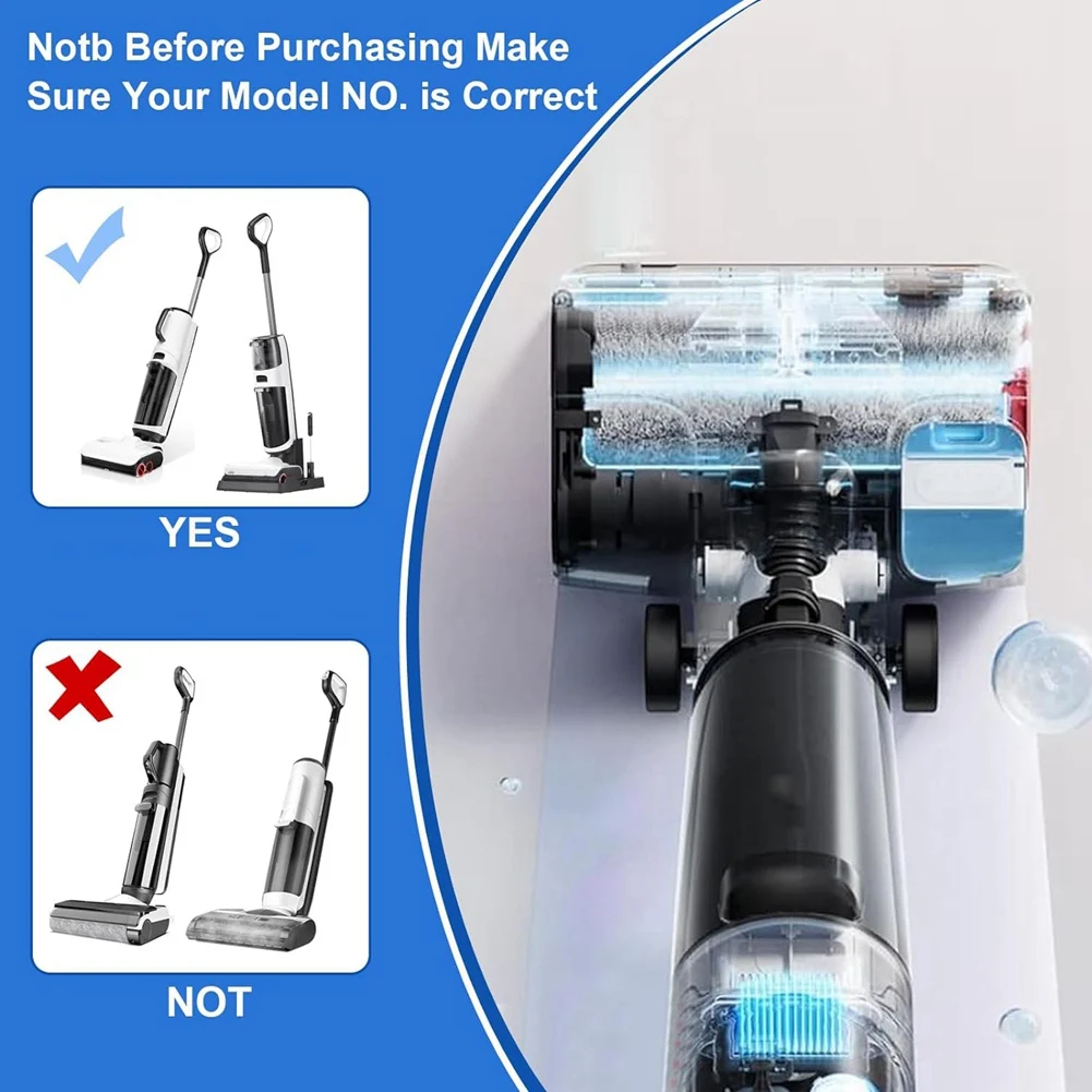 Roborock Dyad Pro 콤보용 롤러 브러시 및 헤파 필터 세트, 습식 및 건식 진공 청소기 예비 부품