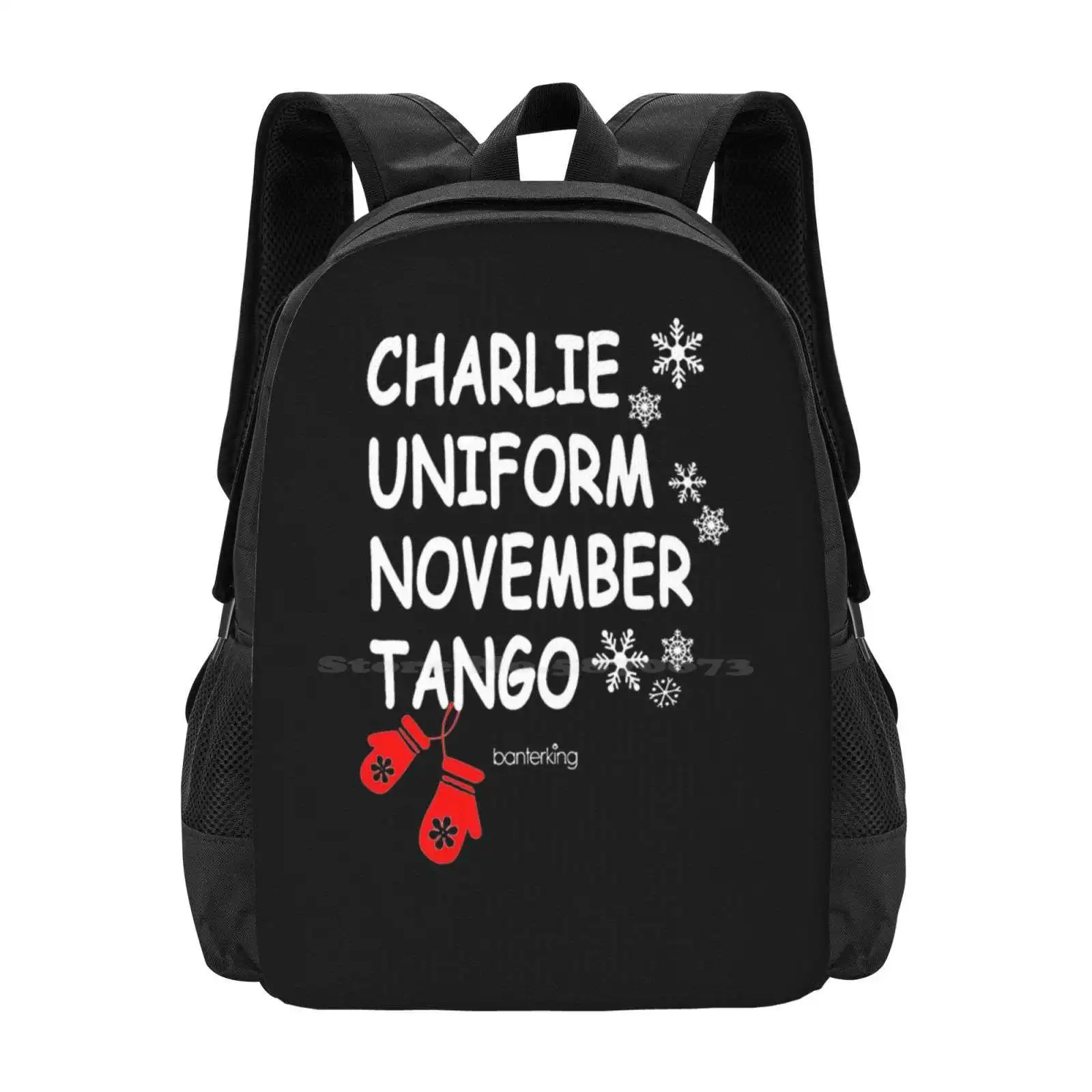 Charlie Uniform November Tango Hot Sale Schoolbag Backpack Fashion Bags Charlie Uniform November Tango